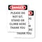 Signmission Please Do Not Sit Stand Or Climb, 12 in W x Rectangle, Plastic OS-2PACK-DS-P-1218-V-2106 - alternate 1